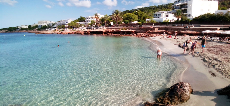 Spiaggia di Es Caló des Moro a Ibiza