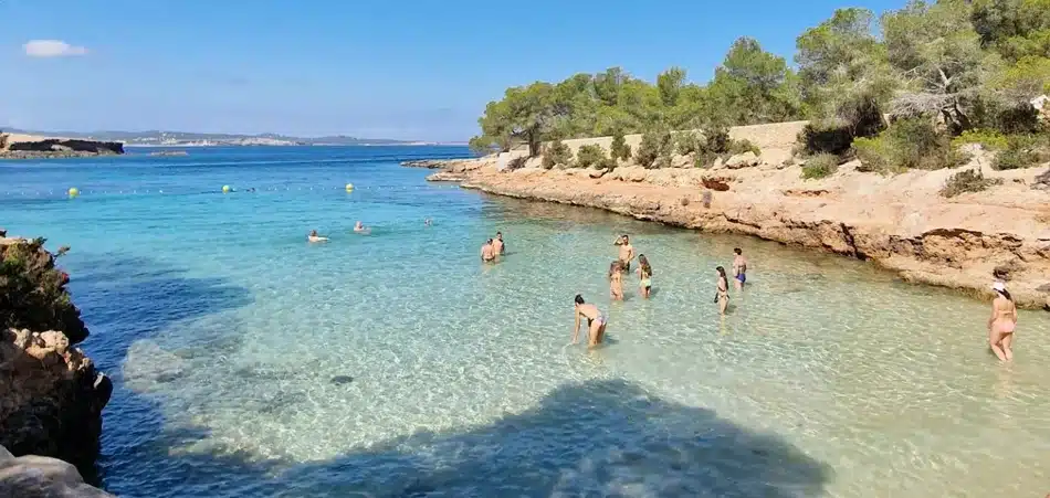 la spiaggia di Gracioneta Ibiza